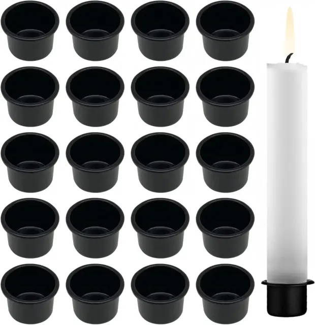 Kerzenhalter Stabkerze aus Metall,20 Stück kerzentülle Kerzentüllen Te
