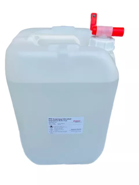 Isopropyl Alcohol 25 Litre IPA 99.9% | Lab Grade | Isopropanol Rubbing Drum Tap