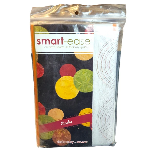Patrón de edredón Smart-Ease Circles listo para hacer círculos perfectos 4 tamaños artesanal
