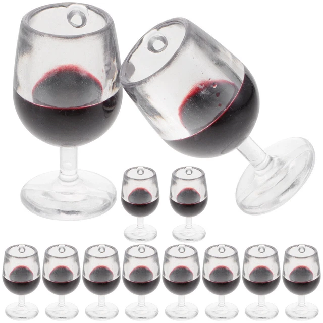 12 pz mini tazza da cocktail casa delle bambole bicchiere da vino miniforce giocattolo decorazione