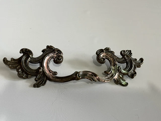 Large Vintage French Provincial Drawer Pull Hardware Used/chippy/patina/vintage