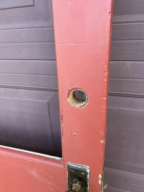 Antique Vintage Wood Entry Door 3