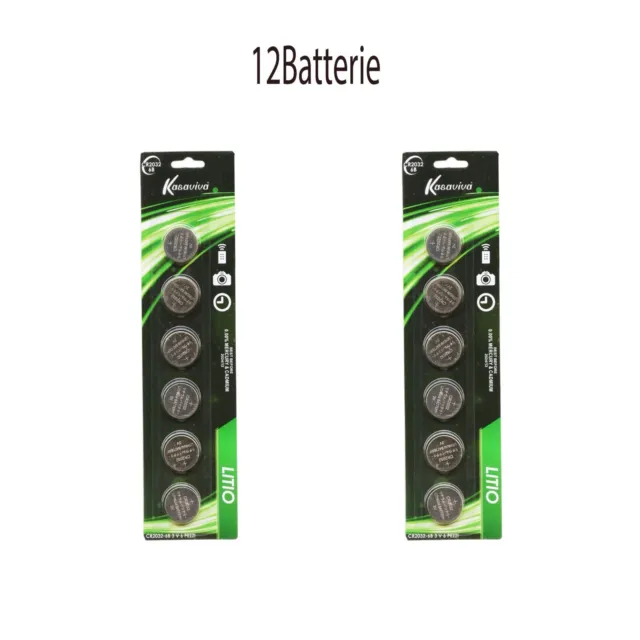Batteria cr2032 3V Lunga Durata 12PZ batterie Litio per orologio bilancia nuovo