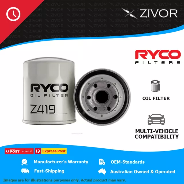 New RYCO Oil Filter Spin On For FORD HEAVY TRADER 0509 3.5L SL Z419