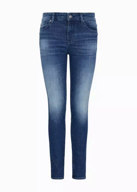 Armani Exchange Jeans Skinny Fit A Vita Alta Jeans - Taglia 30-44 Abbigliamento