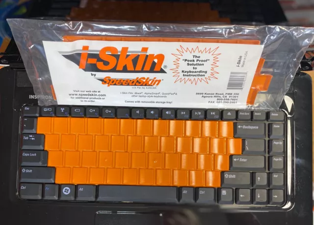 I-Skin Speedskin Keyboard Instruction Cover Computer Laptop Typing Learn Skills