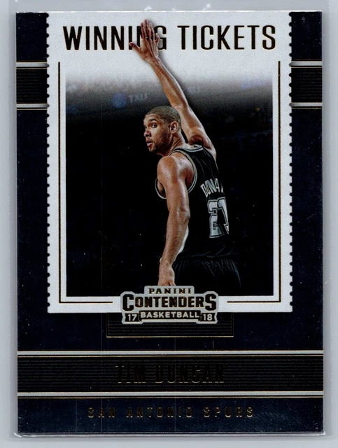 2017-18 Contenders #5 Tim Duncan Winning Tickets Hof Nm-Mt *Texcards*