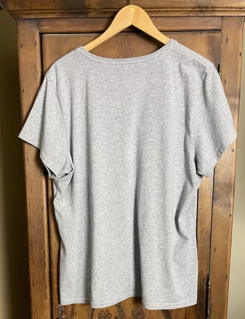 Life Is Good Women’s Size XXL V- Neck Gray S/S Crusher Tee PEACE-LOVE-MUSIC 2