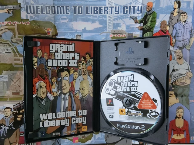 GRAND THEFT AUTO 3 III Liberty City MAP PS2 CAPCOM Sony Playstation 2 ...