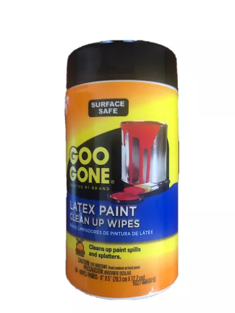 New Goo Gone Latex Paint Clean Up Wipe-50 per package