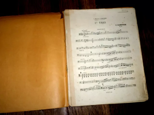 2ème trio Op.34  pour piano violon et violoncelle 1886 Cécile Chaminade