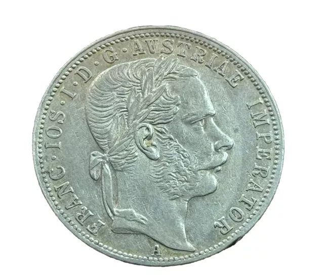 Originaler Gulden 1867 A Wien Franz Josef Silber   W/23/1953