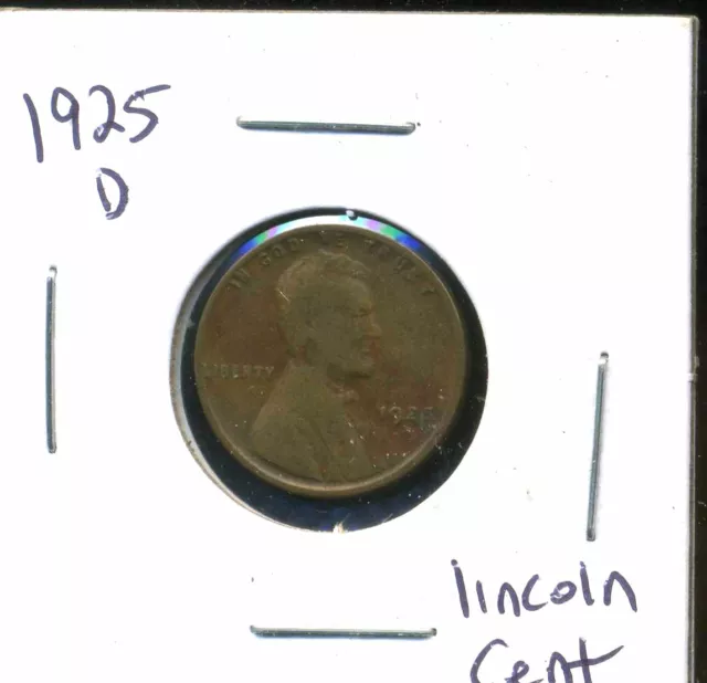 1925 D Wheat Penny Key Date Us Circulated One Lincoln Rare 1 Cent U.s Coin #6205