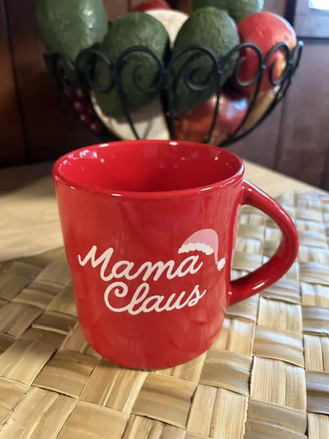 "MAMA CLAUS” Stoneware Coffee Mug by Wondershop  At Target 16 oz Red Large