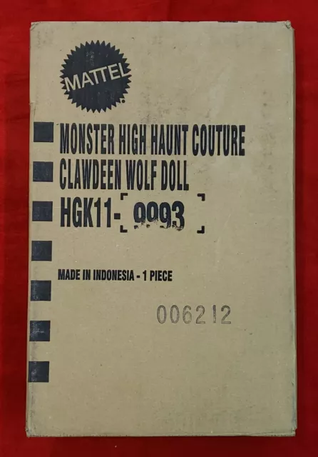 Monster High - Haunt Couture - Clawdeen Wolf - HGK11 - NEW - Free Shipping