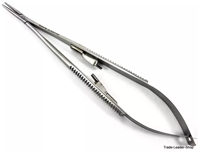 Castroviejo Nadelhalter glatt 18 cm gerade Sperre chirurgisch Dental Naht NATRA 3