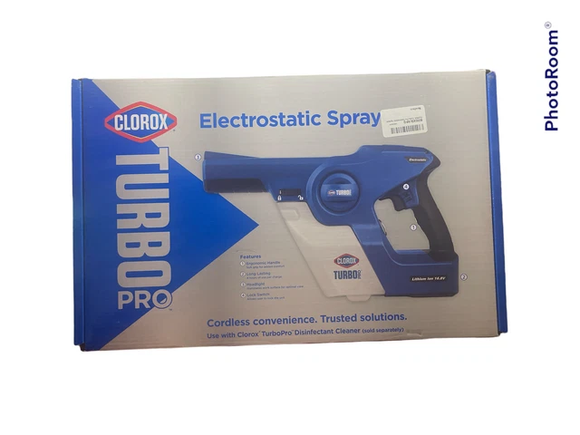 Clorox Electrostatic Sprayer Turbo Pro Blue/Black 29561 Clorox Electrostatic Sprayer Turbo Pro Blue/Black 29561