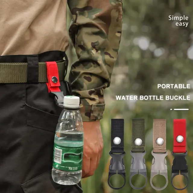 Nylon Bottle Buckle Clip Water Bottle Ring Holder Keychain Water Bottle Holder