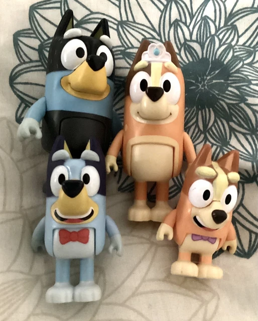 BLUEY ‘THE SHOW’ Figures X 4 Bluey Bingo Bandit Chilli CBeebies £8.50