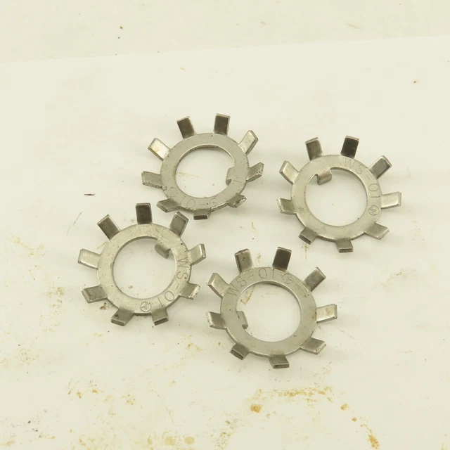 Whittet-Higgins WS-01 Stainless Steel Bearing Lock Washer 0.484 ID Lot Of 4