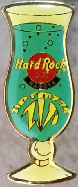 Hard Rock Cafe NAGOYA 2002 HURRICANE GLASS PIN 1 "ZIP FM 778" Gift Promo #14111