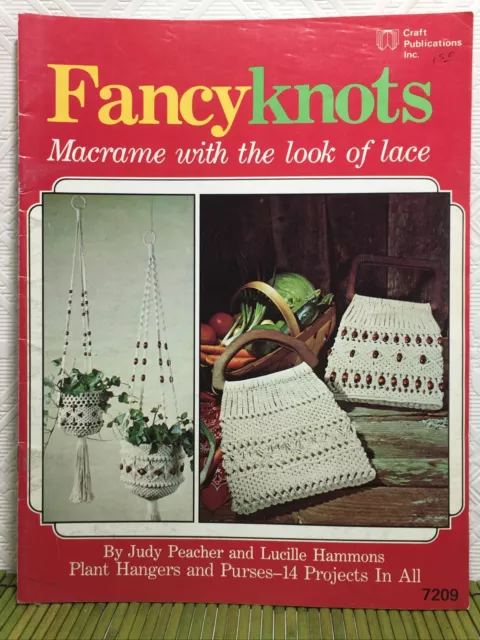 De colección Elegantes Nudos Patrones de Macramé Colgantes de Plantas Judy Peacher