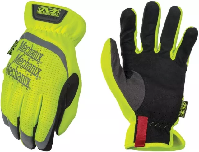 Mechanix Wear Unisex Gelb Viz FastFit Handschuhe Größe XL EU NEU OVP