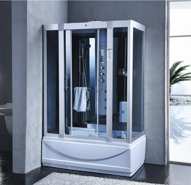 Cabina doccia idromassaggio, cromoterapia, touch screen, full optional 135x80cm