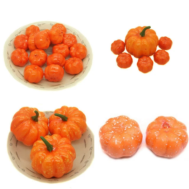 Simulation Crafts Halloween  Decoration Artificial Mini Pumpkin DIY 25Pcs