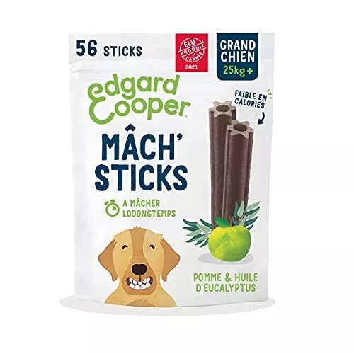 Edgard & Cooper Friandises pour Chien 56 Dental Stick Grand Chien Naturel 7 Bato