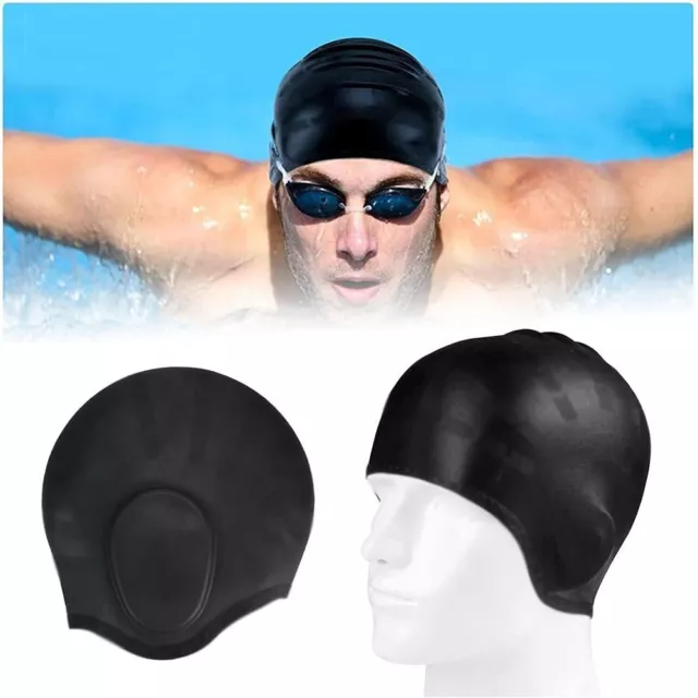 1Pcs Men Women Adults Diving Bathing Hats Swim Cap  For Long Short Hair