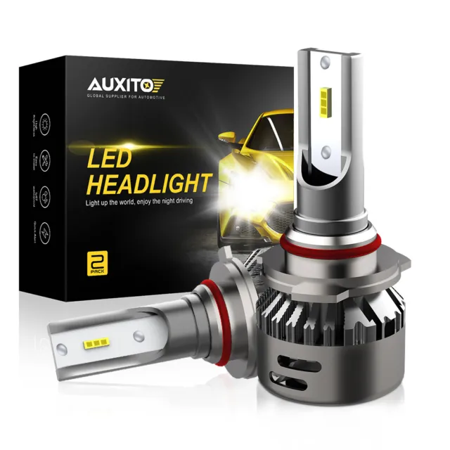 2X AUXITO HB3 9005 LED Headlight Bulb Kit High Beam Low 6500K Conversion Kit