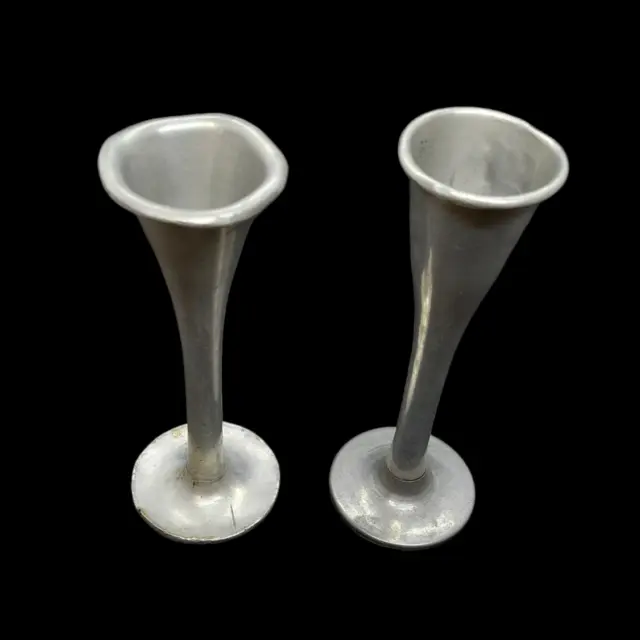 Pair Vintage Pinard Two-Piece Aluminum Fetal Monaural Stethoscopes  Medicine 3
