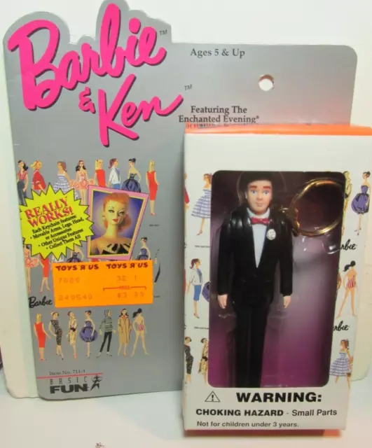 Nib Enchanted Evening Ken Dollin Texedo Keychain Has Moveable Arms, Legs, Head,