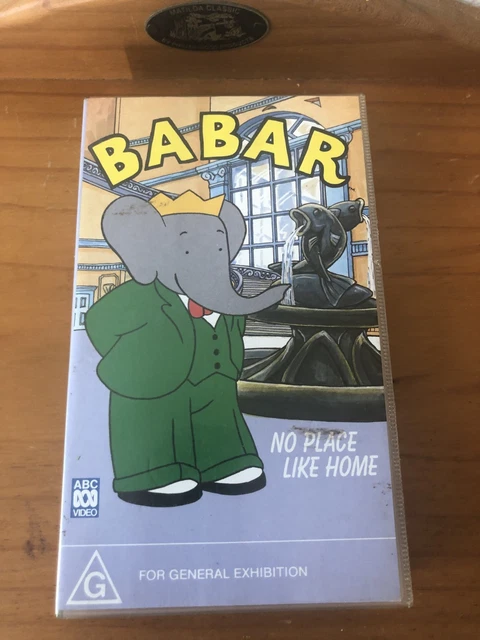 BABAR - NO Place Like Home - ABC VHS VIDEO KIDS vintage RARE PAL Format ...