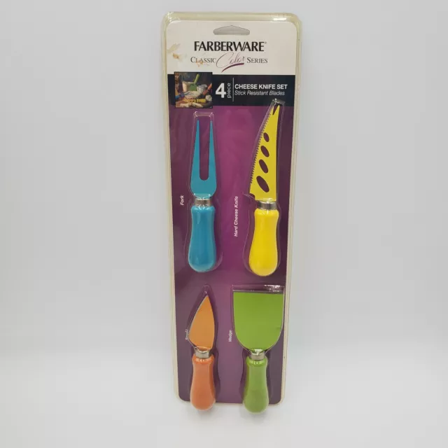 Farberware Tie Dye Pattern Knife Set with Shears and Blade Covers,  15-Piece, Multicolor