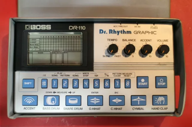 USED BOSS DR-110 Dr.Rhythm DR 110 Drum Machine Sequencer U1467 220420