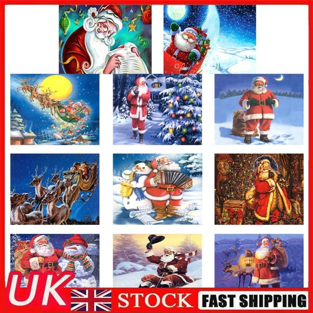 Santa Claus 50x40cm Oil Paint By Numbers DIY Painting