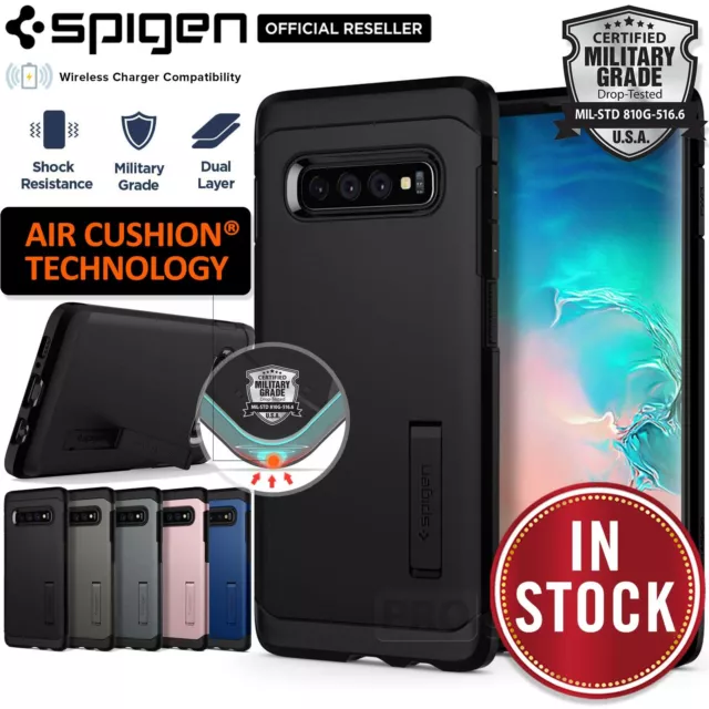 For Galaxy S10 S10e S9 S8 Plus Case SPIGEN Tough Armor Heavy Duty Hard Cover