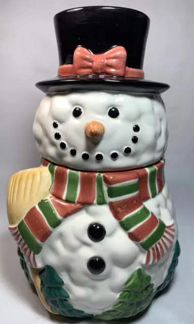 Frosty The Snowman Cookie Jar Large 11.5" Tall 7" Wide CHRISTMAS Decoration