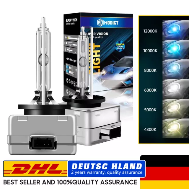 2 x Xenon Brenner D3S 8000K-12000K Birne Lampe für Audi A4 8K5 B8 SUPER VISION