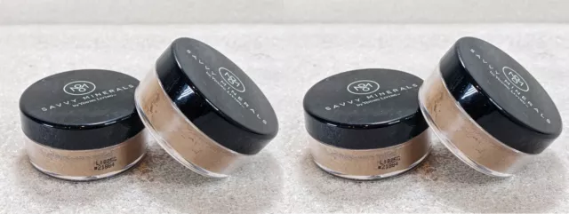 ┥4 x Nuevo Minerales inteligentes - Base Young Living No. Oscuro 3 o 4, 0,18 oz/5 g