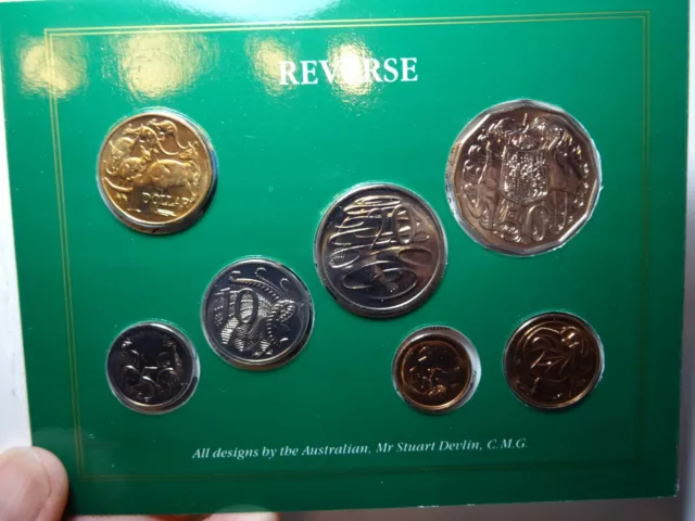 1985 Australia Coin Set, UNC, 7 coins