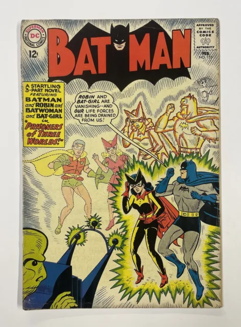 Batman #153. Feb 1963. Dc. G/Vg. Bill Finger! Moldoff! Bat-Girl! Batwoman!