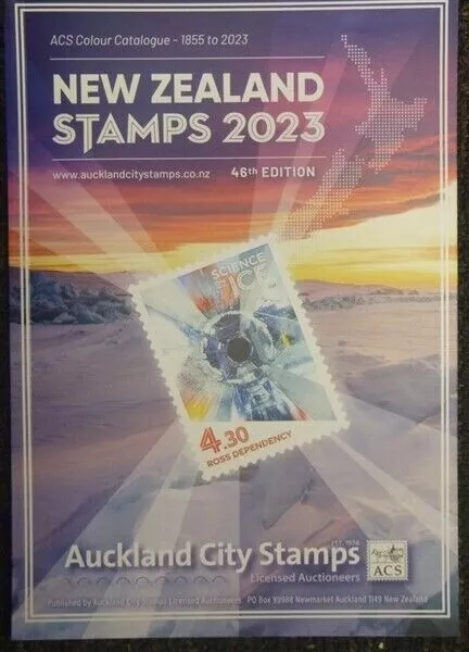 New Zealand Acs Stamp Catalogue 2023 In Full Colour (Id:lit757)