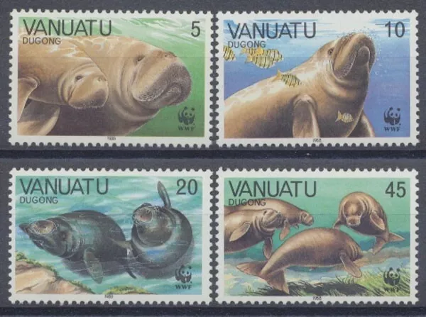 Vanuatu, n. Michel 782-785, dugongo, nuovo di zecca - 690765