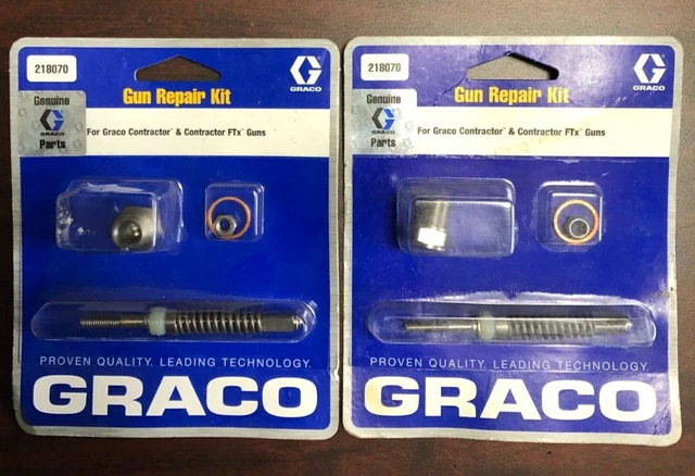 New Graco Contractor Spray Gun Repair Kit Part# 218070 (Lot of 2)
