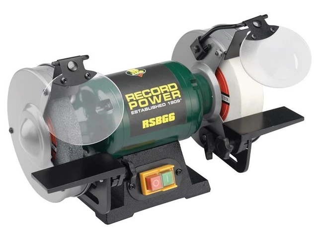 MEULEUSE D'ÉTABLI RECORD Power RSBG8 200Mm (8Po) 550W 240V RPTRPBG8 EUR ...