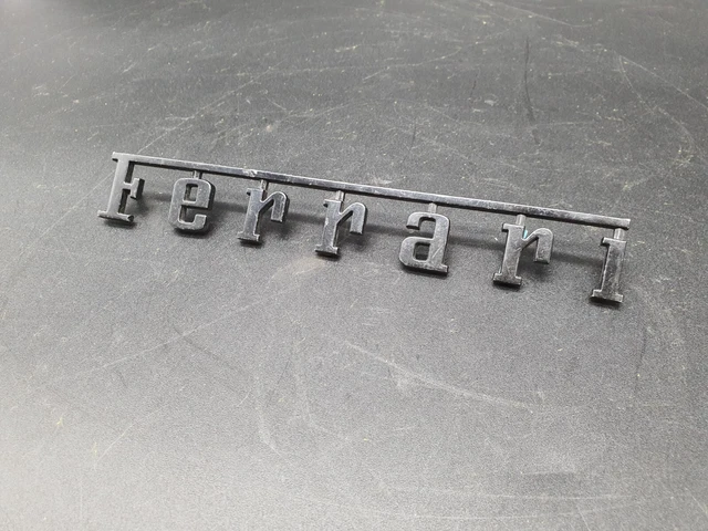 Rear black script Ferrari embleme body 328 348 288 512 365 Modena 400 Dino 246 ?