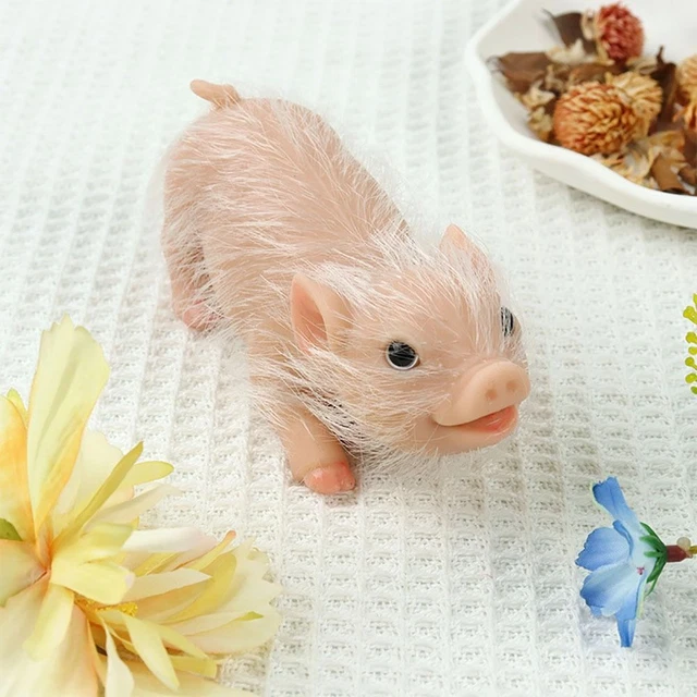 Silicone Pig Silicone Animals Pig Doll High Simulation Mini Silicone